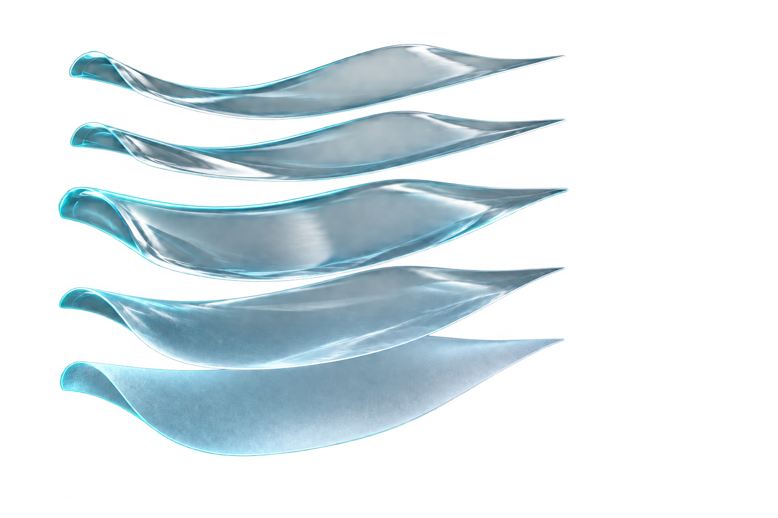 Five-layer clear-film illustration from the VZN A5 catalogue; not to scale