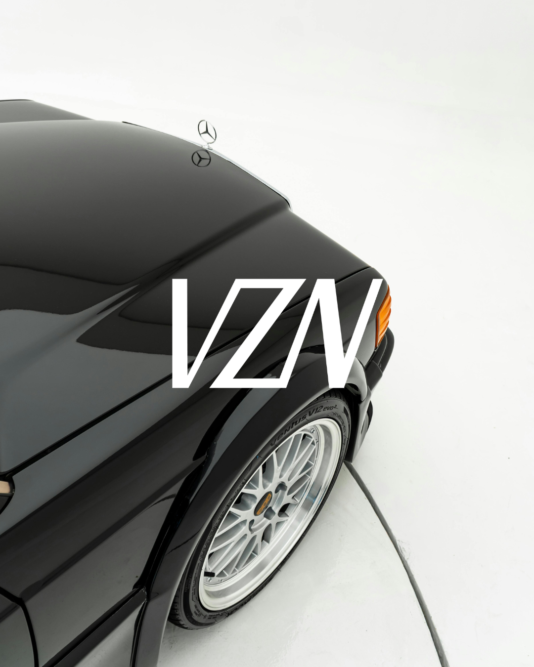 BLACK MERCEDES with VZN logo